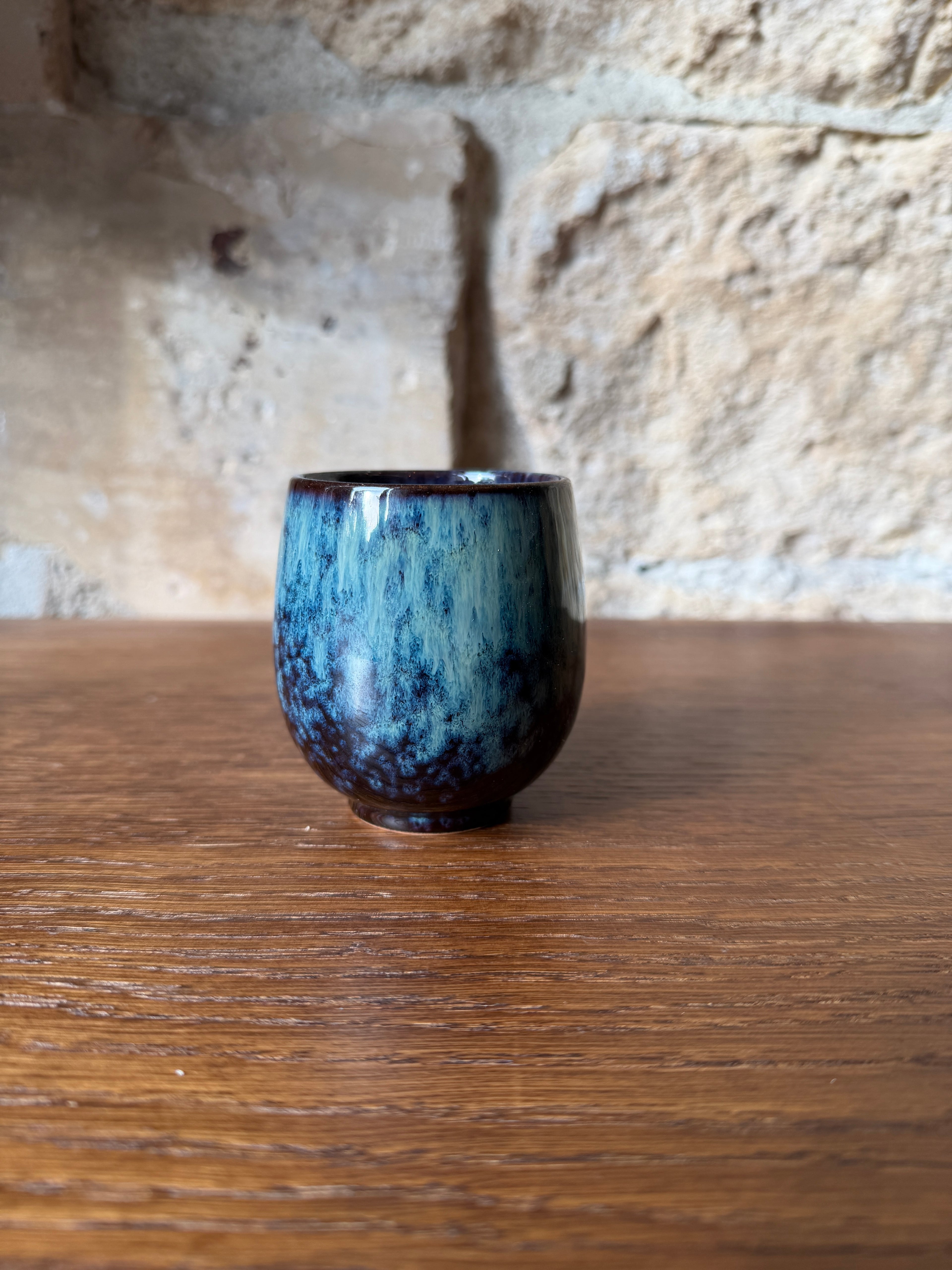 Ceramic coffee cup - Mineral blue