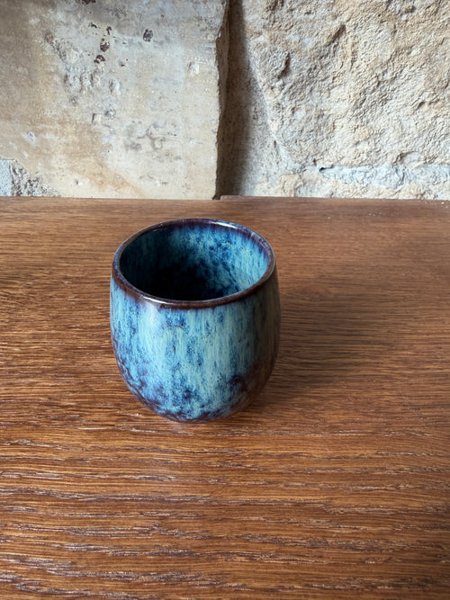 Ceramic coffee cup - Mineral blue