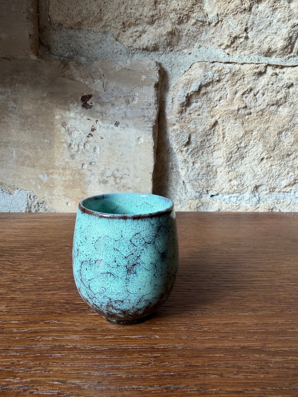 Ceramic coffee cup - cyan blue (Copie)