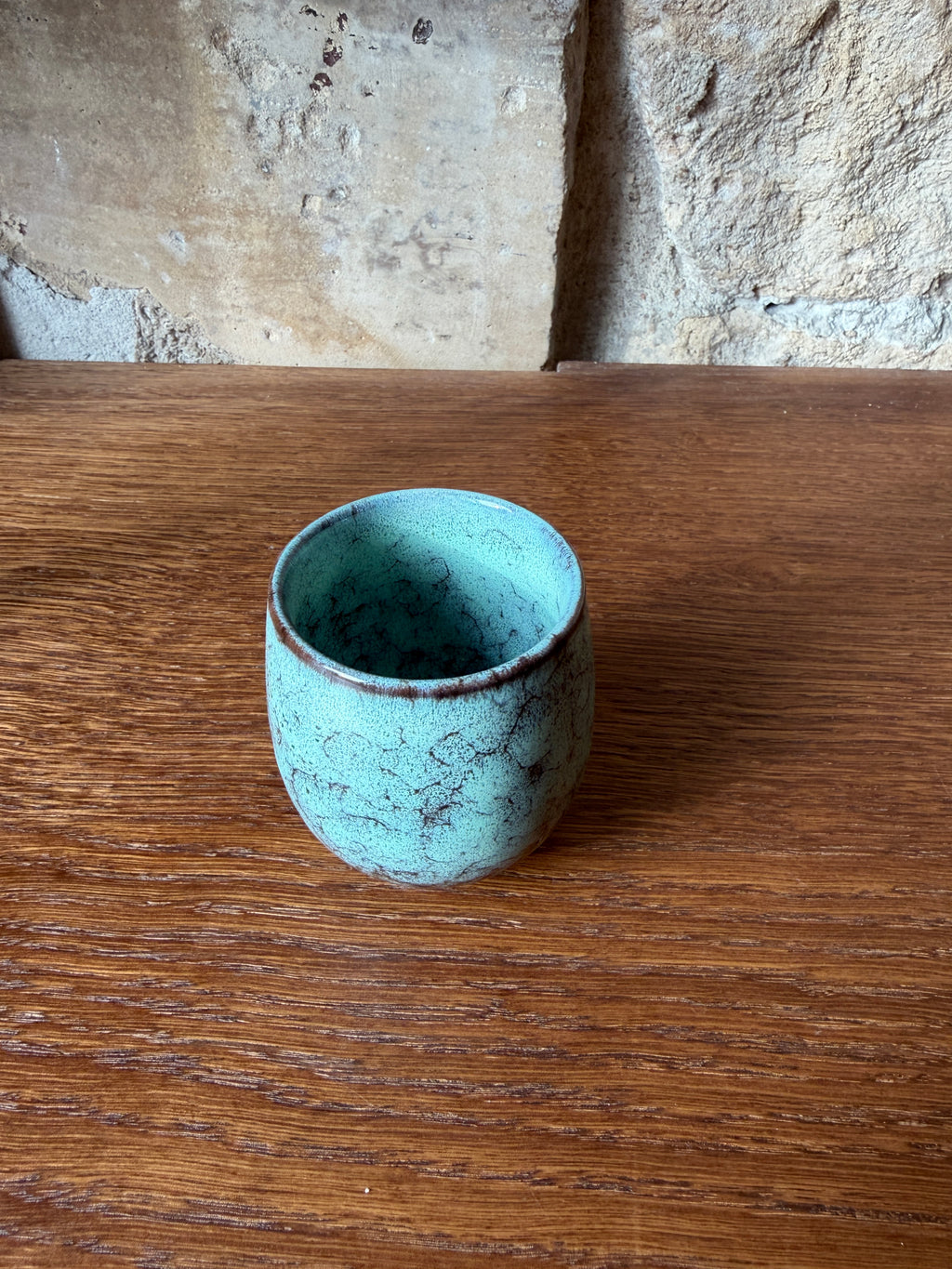 Ceramic coffee cup - cyan blue (Copie)